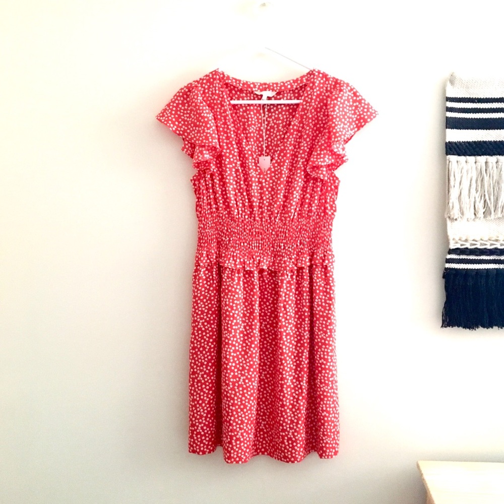 Rebecca Taylor Malia Floral Ruffle Dress